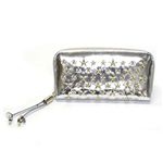 Jimmy Choo（ジミーチュウ） STAR STUDS 星スタッズシリーズ フィリパ ラウンドファスナー 長財布 ミラーレザー ミラーシルバー／ゴールド FILIPA-MOR SILVER