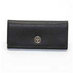 TORY BURCH（トリーバーチ） ROBINSON ロビンソン 二つ折り長財布 ブラック／ターコイズ 41129003 4 BLACK