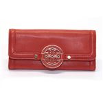 TORY BURCH（トリーバーチ） AMANDA アマンダ 二つ折り長財布 レッド系 41129040 614 FLAME RED