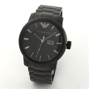 Emporio Armani（エンポリオ・アルマーニ） オールブラック・ブレスウオッチ AR0346