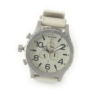 NIXON（ニクソン） THE 51-30 CHRONO LEATHER（フィフティーワンサーティー・クロノ・レザー） オフホワイトのボーンカラー A124-656