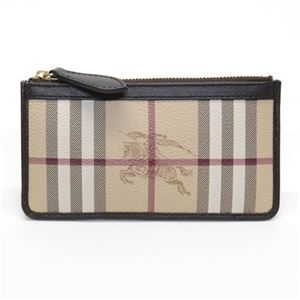 Burberry（バーバリー） HAYMARKET キーチェーン付 コイン＆カードケース ヘイマーケット（クラシック）チェック×チョコレート 3827486 CHOCOLATE