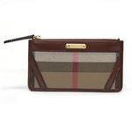 Burberry（バーバリー） キーチェーン付 コイン＆カードケース ハウスチェック×ダークタン 3827619 DARK TAN