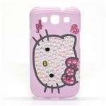 hello kitty（ハローキティ）docomo スマートフォン GARAXY SIII 専用 キラキラ（ラインストーン）デコカバー（ハードケース）で可愛く着せ替え ピンク KTDCG001