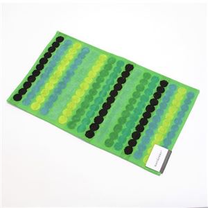 marimekko（マリメッコ） RASYMATTO GUEST TOWEL ラシィマット オーガニックコットン フェイスタオル 30cm×50cm グリーン／マルチ 63907 660 dark／green