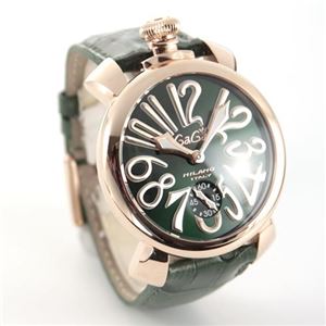 GaGa Milano（ガガミラノ） MANUALE 48MM 18K PVD（マヌアーレ） 独特の洗練されたデザインが魅力 注目人気ウオッチ5011.04S 5011.4S