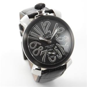 GaGa Milano（ガガミラノ） MANUALE 48MM ブラックPVD＆カーボンダイヤル（マヌアーレ） 独特の洗練されたデザインが魅力 注目人気ウオッチ5013.01S 5013.1S