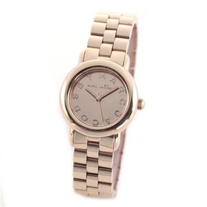 MARC BY MARC JACOBS（マークバイマークジェイコブス） ハイポリッシュ仕上げのピンクゴールドカラーがアクセント ミラーインデックスの小振りなレディス・ブレスウオッチ MBM3175