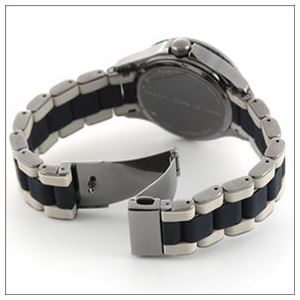 MARC BY MARC JACOBS（マークバイマークジェイコブス） 目を引くカラフルなインデックスとロゴベゼル 抑え目トーンのカラー使いのブレスウオッチ MBM8598