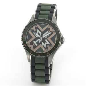 MARC BY MARC JACOBS（マークバイマークジェイコブス） 目を引くカラフルなインデックスとロゴベゼル 抑え目トーンのカラー使いのブレスウオッチ MBM8600