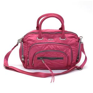DIESEL（ディーゼル） ZIP EM UP Elecctra Small 2WAY ミニショルダー・ハンドバッグ ショッキングピンク X01872 PR027 T4058