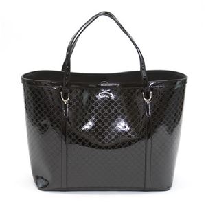 Gucci（グッチ） NICE ニース ヴェルニーチェ マイクログッチッシマ トートバッグ ブラック 309613 AV12G 1000