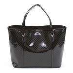 Gucci（グッチ） NICE ニース ヴェルニーチェ マイクログッチッシマ トートバッグ ブラック 309613 AV12G 1000