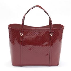 Gucci（グッチ） NICE ニース ヴェルニーチェ マイクログッチッシマ トートバッグ ダークレッド 309613 AV12G 6227