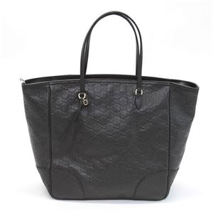 Gucci（グッチ） bree インターロッキングGチャーム付 グッチシマ×マイクログッチシマ トートバッグ ブラック 323671 AOOJG 1000
