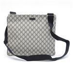 Gucci（グッチ） GGプラス メッセンジャーバッグ クロスボディ ベージュ／ネイビー 201446 KGD1N 4075