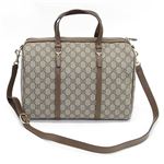 Gucci（グッチ） NICE ニース GGスプリームキャンバス 2WAY ショルダー・ハンドバッグ ベージュ／モカブラウン 322231 KGD6G 8871