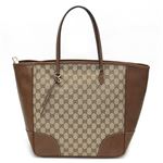 Gucci（グッチ） bree インターロッキングGチャーム付 オリジナルGGキャンバス トートバッグ ベージュ／へーゼル 323671 KH1BG 9783