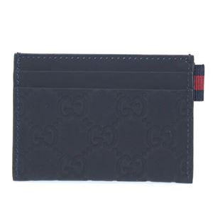 Gucci（グッチ） ラバーグッチシマ ウェブループ付 カードケース 名刺入れ ダークブルー 322190 AF66N 8497