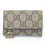 Gucci（グッチ） GGプラス GGチャーム付 6連キーケース ベージュ／エボニー 212111 KGDDG 9768
