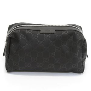 Gucci（グッチ） ナイロングッチシマ コスメティクポーチ 小物入れ ブラック 256637 KBT1N 1000
