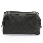 Gucci（グッチ） ナイロングッチシマ コスメティクポーチ 小物入れ ブラック 256637 KBT1N 1000