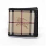 Burberry（バーバリー） HAYMARKET 小銭入れ付 二つ折り長財布 ヘイマーケット（クラシック）チェック×ブラック 3641933 BLACK