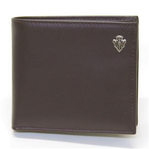 Gucci（グッチ） クレストディティール カーフ 小銭入れ付 二つ折り財布 ダークブラウン 322411 BGH0N 2140