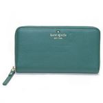 KATE SPADE（ケイトスペード） Cobble Hill LACEY コブラヒル ラウンドファスナー長財布 ディープエメラルド PWRU1801 354 Deep Emerald