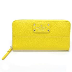 KATE SPADE（ケイトスペード） Grove Court LACEY グローブコート ラウンドファスナー長財布 ドノヴァンイエロー PWRU2611 744 Donovan Yellow