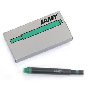 LAMY（ラミー） 万年筆用 インクカートリッジ リフィル （5本入） LT10 グリーン - 拡大画像