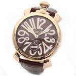 GaGa Milano（ガガミラノ） MANUALE 48MM 18K PVD（マヌアーレ） 独特の洗練されたデザインが魅力 注目人気ウオッチ 5011.01S 5011.1S