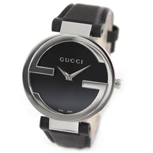 Gucci（グッチ） インターロッキング コレクション GGマークのフェイスが印象的なユニセックス・サイズのドレスウオッチ YA133301