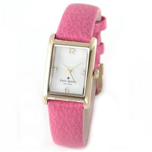 KATE SPADE（ケイトスペード） Cooper Strap （クーパー ストラップ） エンボス加工レザーとシェルダイヤルのドレッシーなレディス・ウオッチ。 1YRU0039