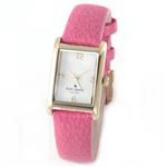 KATE SPADE（ケイトスペード） Cooper Strap （クーパー ストラップ） エンボス加工レザーとシェルダイヤルのドレッシーなレディス・ウオッチ。 1YRU0039