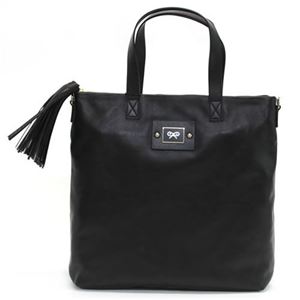Anya Hindmarch（アニヤハインドマーチ） Faithful Tote in Velvet Calf 2WAY ショルダー・トートバッグ ブラック 50509257 25316 Black