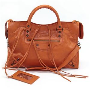 Balenciaga（バレンシアガ） CLASSIC CITY クラシックシティ 2WAY ショルダー・ハンドバッグ エディターズバッグ オレンジ系 115748 D94JT 7510 TANGERNE／TANGERNE
