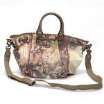 DIESEL（ディーゼル） LACE EMBRACE Loona フラワープリント キャンバス×レザー 3WAY ショルダー・トート・ハンドバッグ X01835 PR399 H2611 Flowers