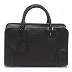 Loewe（ロエベ） AMAZONA アマソナ 36 パドロック付 ハンドバッグ スクエアボストン ブラック 352 79 A22 1206 BLACK／GOLD