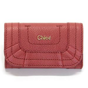 Chloe（クロエ） PARATY パラティ フリルモチーフ 6連キーケース レッド系 3P0366 043 51M HOLLY BERRY