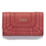 Chloe（クロエ） PARATY パラティ フリルモチーフ 6連キーケース レッド系 3P0366 043 51M HOLLY BERRY