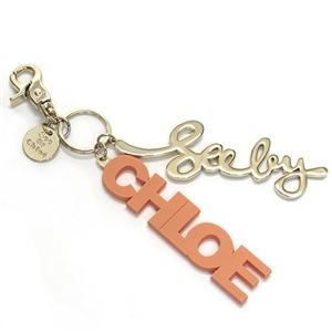 SEE BY CHLOE（シーバイクロエ） ラバー＆メタル キーリング・キーホルダー オレンジ系 ≪2013AW≫ 9K7202 P53 A38 BELLINI