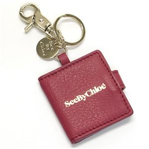 SEE BY CHLOE（シーバイクロエ） ピクチャーフレーム キーリング・キーホルダー レッド系 ≪2013AW≫ 9K7212 P93 A17 FUXIA