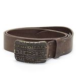 DIESEL（ディーゼル） BIPLACI ロゴデザインバックル メンズベルト ダークブラウン 85cm ≪2013AW≫ S5G40 DADK 71N Dirt