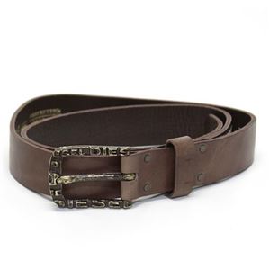 DIESEL（ディーゼル） BACIP ロゴ刻印バックル メンズベルト ブラウン 85cm ≪2013AW≫ S63H0 DADK 71N Dirt