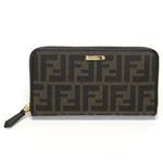 Fendi（フェンディ） ズッカ柄 FFロゴ ラウンドファスナー長財布 ダークブラウンFF×ブラウン 8M0299 GRP F0A72 BROWN