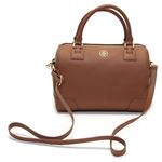 TORY BURCH（トリーバーチ） ROBINSON MIDDY SATCHEL ロビンソン ボストン型 2WAY ショルダー・ハンドバッグ ブラウン ≪2013AW≫ 31139636 201 LUGGAGE