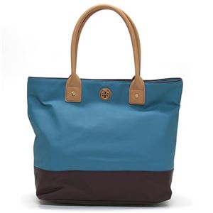 TORY BURCH（トリーバーチ） JADEN TOTE バイカラー トートバッグ エレクトリックイールブルー／ココナッツ ≪2013AW≫ 31139754 312 ELECTRIC EEL／COCONUT