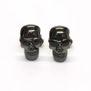 Paul smith（ポールスミス） Dressed Skull Cufflinks メンズ カフスボタン スカルモチーフ ガンメタル ≪2013AW≫ AJXA CUFF SKULL 2Z