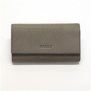 Bally（バリー） 4連キーケース カーフ グレイッシュベージュ ≪2013AW≫ MANTADI 155 DARK FLINT